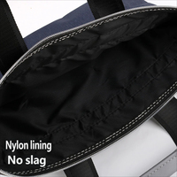 Sac de bureau pour homme, sac à fermeture éclair imperméable, sac de conférence, porte-documents d'avocat, haute qualité, personnalisation du logo