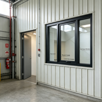 Fenêtres à battants en aluminium à double vitrage insonorisées et à rupture de pont thermique pour projets de villas personnalisées