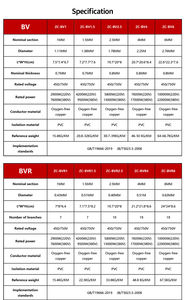BV 저전압 전원 케이블 액세서리 2.5mm-4mm 구리 6mm OD (순수 구리 코어 단일 와이어 및 케이블 제조업체 포함) - Product Image 6