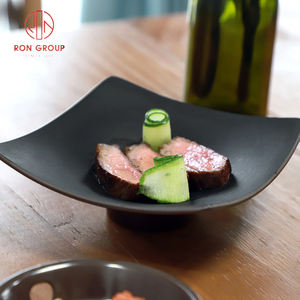 Venta al por mayor de vajilla de <span class=keywords><strong>melamina</strong></span> ecológica rectangular ébano café negro cena <span class=keywords><strong>platos</strong></span> cuencos juegos de vajilla <span class=keywords><strong>platos</strong></span> para - Product Image 5