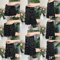 Extensiones de Cabello Románticas SDD, 100% Cabello Humano, Color Natural 1B