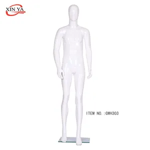 Chất Lượng Hàng Đầu Trắng Bóng Nam Mannequin Cho Windows/Nam Người Giả/Đầy Đủ Cơ Thể Mannequin Bán (GWH303)