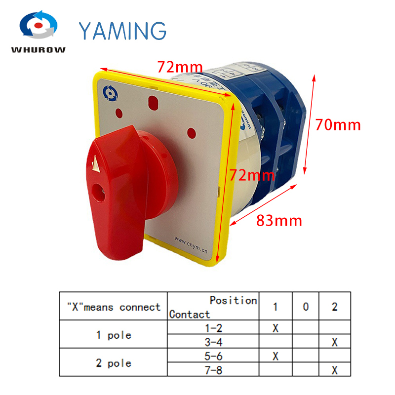 イマン　イヴビートキャニスター　LL.L.M　３セット Cam Switch 3 Position Manual Changeover Switches 40A 690V 2