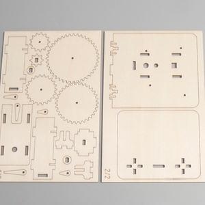 OKYN-G6510 DIY <b>Wooden</b> Gear Transmission <b>Model</b> Handmade Assemble Scientific Experiment Material <b>Kits</b> - Product Image 5