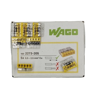 ตัวเชื่อมต่อสายไฟแบบกด WAGOS 2273 205 5 ขา รุ่น 2273-205 สีเหลืองใส ตัวเชื่อมต่อสายไฟแบบเร็ว WAGOS 2273-205 1 เข้า 4 ออก - Product Image 5
