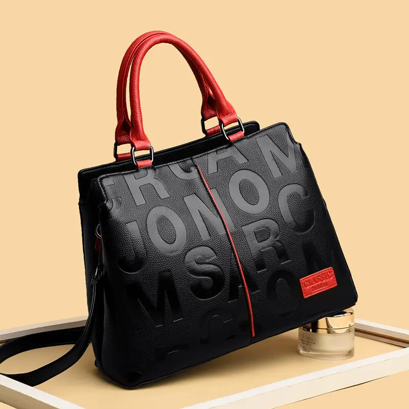 2021 Fashion Designer Letter Women Crossbody Handbag Ladies Tote Bag Luxury Lady Handbags Leather Supplier