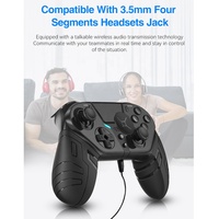 CoolRabbie Nouvelle manette de jeu multiplateforme avec logo personnalisé, joystick, manette de jeu PC, manette de jeu sans fil BT pour Ps4/P3