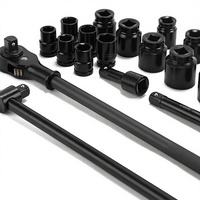 Wholesale Carbon Steel 3/4-Inch Phosphated 21-Piece Auto & Household Machinery Repair Wrench Tool Set Sleeve Hardware Toolbox