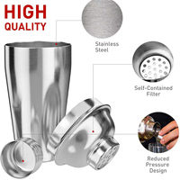 Wuyi Camol usine outils de bar en acier inoxydable avec support 13 pièces ensemble de shaker à cocktail Kit de barman de mixologie pour mélanger les boissons