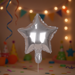 Globos de Mylar en Forma de Estrella Plateados, 24 Piezas, Decoración para Fiestas, Cumpleaños, Niños, Decoraciones Festivas - Product Image 2