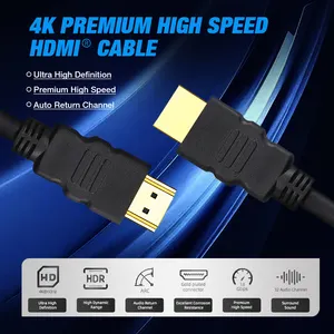 Cavo HDMI 18g di plastica di stampaggio con ATC prova per 3D ARC Ethernet 3840 2160 30 hz 60 hz 4 k cavo HDMI