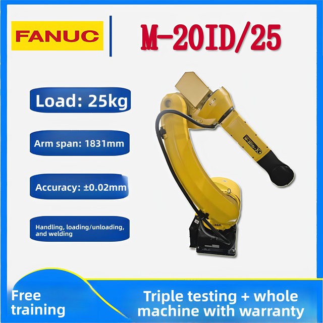 FANUC M-20iD/25 Six-axis Industrial Robot Load 25KG Arm Length 18 Meters Welding Assembly Loading and Unloading