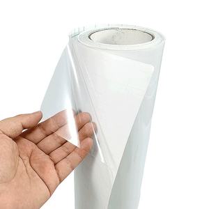 Hot Selling 80 Mic <b>Self</b> <b>Adhesive</b> Transparent Glossy Crystal Clear Pvc Vinyl Cold Lamination Laminating Roll for Photo Protect - Product Image 2