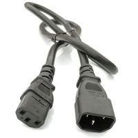 Câble d'alimentation Y Splitter pour serveur UPS PDU 50 cm, IEC320 C14 vers 2 x C13, 10A 250V, rallonge 3x18AWG