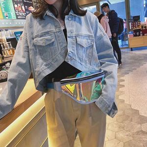 Transparent PVC Laser Ladies Fanny <b>Pack</b> Fashion Holographic Crossbody Waist Bag for <b>Women</b> - Product Image 4