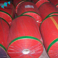Bolsa de malla de plástico PP roja de 5 kg, 10 kg, 20 kg, 30 kg con cordón para empacar patatas, cebollas, leña, verduras, frutas y ajo