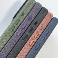 Étui de téléphone magnétique en cuir texturé de luxe pour iPhone 17 Pro Max, étui 16 Plus, antichoc, design professionnel, coque arrière de téléphone portable