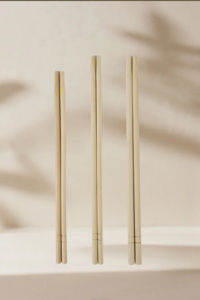 Tensoge <strong>Disposable</strong> Bamboo <strong>Chopsticks</strong> Snack Stick Round <strong>Chopsticks</strong> in Black <strong>Disposable</strong> Cutlery - Product Image 4