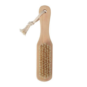 Pédicure 2 en 1 gommage Double face des pieds avec manche en bois <span class=keywords><strong>lime</strong></span> à pieds et <span class=keywords><strong>pierre</strong></span> ponce brosse de nettoyage brosse à épousseter les ongles - Product Image 5