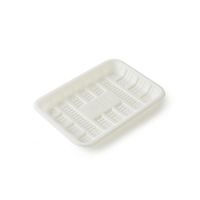 Barquette alimentaire compartimentée en amidon de maïs biodégradable, compatible micro-ondes, pour les fêtes - Barquette pour fruits, légumes et viande