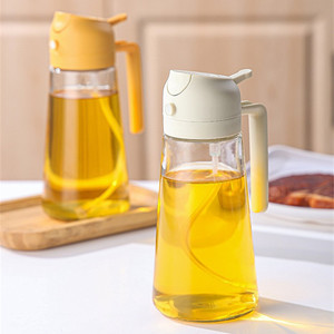 Bouteille pulvérisateur d'huile d'olive en verre 2 en 1 <span class=keywords><strong>de</strong></span> haute qualité, 600 ml, écologique, compatible lave-vaisselle, buse <span class=keywords><strong>de</strong></span> pulvérisation pour la cuisine - Product Image 4