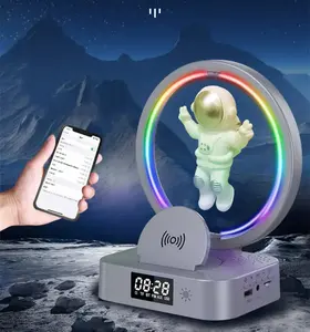 Altoparlante Maglev astronauta a levitazione creativa altoparlante Flash Led Bluetooth decorazione Desktop di qualità di esportazione altoparlante ottico Rgb