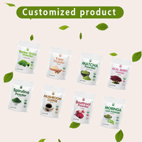 Poudre de fleurs de cerisier Sakura pure naturelle de marque privée, qualité alimentaire