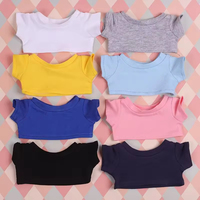 Vêtements de poupée personnalisés, t-shirt à manches courtes pour poupée de 17 cm, chemises unies pour poupée, tee-shirt pour Labubu 1ère, 2ème et 3ème génération