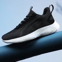 Chaussures de sport légères et respirantes pour hommes en gros, chaussures de course fines en maille à lacets, tendance mode printemps été automne
