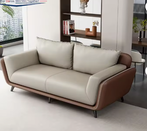 Juego de Sofás Seccionales de Oficina de Tres Plazas, Estilo Ejecutivo Moderno, Lujoso y Elegante, Minimalista, para Apartamentos Pequeños y Hoteles, Venta al Por Mayor - Product Image 1