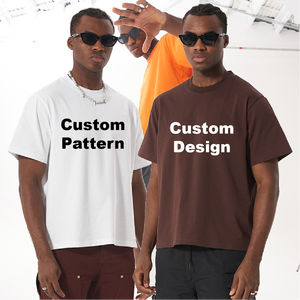 Camisetas de Hombre de Corte Cuadrado, Holgadas y Cortas, de Alta Calidad, con Logotipo Personalizado, Camisetas Casuales para Hombre - Product Image 4