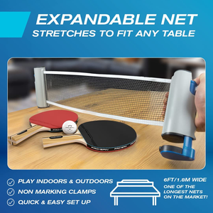 Ensemble de raquettes de tennis de table portables pour la famille, 2 raquettes, filet de <span class=keywords><strong>ping</strong></span>-<span class=keywords><strong>pong</strong></span>, <span class=keywords><strong>raquette</strong></span> de <span class=keywords><strong>ping</strong></span>-<span class=keywords><strong>pong</strong></span> professionnelle avec étui à double fermeture éclair - Product Image 4