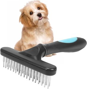 Brosse de toilettage pour poils d'animaux, peigne à poils morts pour chiens, râteau pour sous-panneaux de tapis, brosse de démêlage pour chiens - Product Image 1