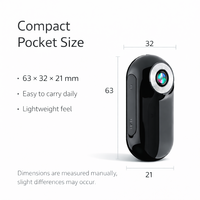 Mini caméra magnétique portable 1080p, enregistreur vidéo POV, USB-C, MicroSD, écran 0,9 pouces