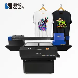 Precio más barato Sino color A1 dual i1600 cabezas 2400dp gran formato tinta blanca prenda camiseta DTG impresora máquina de impresión