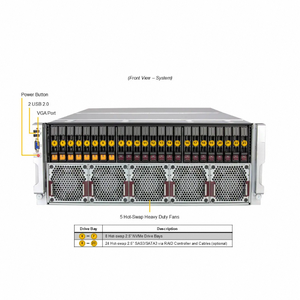 Opzioni di rete flessibili 2 Slot di rete per <span class=keywords><strong>Server</strong></span> AS-4145GH-TNMR <span class=keywords><strong>Max</strong></span> 512GB Non ec HBM3 Memory 4U <span class=keywords><strong>Server</strong></span> di sistema - Product Image 4