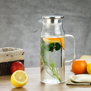 Yolow hoime bình thủy tinh tròn lớn 1800ml có nắp và chống rò rỉ vòi, có thể tái chế, hoàn hảo cho nước nóng/lạnh - Product Image 5