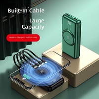Grosir Pabrik Power Bank PVC Nirkabel Ultra Tipis 20000mAh Pengisian Cepat Pengisian Magnetik Mini Ringkas Portabel