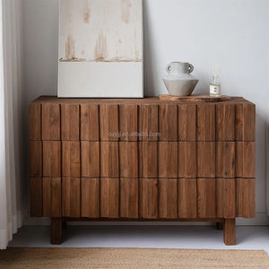 ตู้ไม้เนื้อแข็งทำมือสไตล์โมเดิร์น ความจุขนาดใหญ่ สำหรับห้องนั่งเล่น อพาร์ทเมนท์ ประหยัดพื้นที่ 5+ ลิ้นชัก เหมาะสำหรับโรงแรม วิลล่า ห้องรับประทานอาหาร - Product Image 4