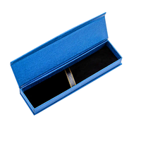 Cajas de bolígrafos de regalo vacíos Kraft marrones al por mayor con revestimiento UV de laminación mate en relieve para bolígrafos