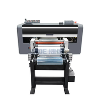 JADE New Two XP600 Printhead Printer UV DTF Otomatis dengan Film Stiker AB Roll Tinta UV Garansi 1 Tahun Kartu Garansi Kaca Dll Ukuran A3 7m/s