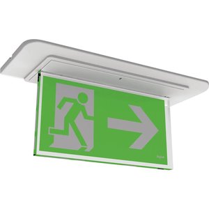 Pannello Segnaletico di Uscita di Emergenza Beghelli 23x15.4 Cm Verde con Freccia Direzionale a Destra - Product Image 1
