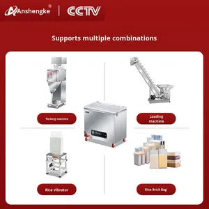 Machine à vide électrique Anshengke entièrement automatique, commerciale, double usage sec/humide, haute puissance 1,8 kPa, pour l'emballage et la scellage des aliments et des briques de riz - Product Image 4