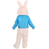 Costume de lapin de Pâques pour adulte Costume de mascotte en peluche drôle de lapin dessin animé tenue d'Halloween marche Cosplay pour la fête de carnaval