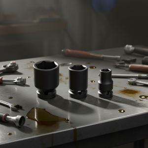 Fervi <b>Impact</b> <b>Socket</b> Wrench Set 3 Pc Metric Hex Drive Tool Kit - Product Image 3