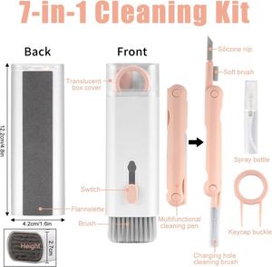 ชุดแปรงทำความสะอาดคีย์บอร์ดทำความสะอาดหน้าจอโทรศัพท์สำหรับหูฟัง airpod <span class=keywords><strong>iPod</strong></span> cleaningtool - Product Image 3