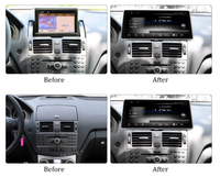 Système multimédia de voiture sans fil avec écran 10,25 pouces, Carplay, Android Auto, WiFi, pour lecteur DVD de voiture Benz W204