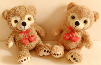 Ensemble de peluches romantiques pour couples avec accessoires en forme de cœur pour les cadeaux de la Saint-Valentin, les cadeaux d'anniversaire de mariage