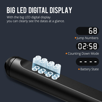Corde à sauter intelligente numérique sans fil avec écran LED, connectée à une application gratuite, compteur de calories, équipement de fitness à domicile en gros