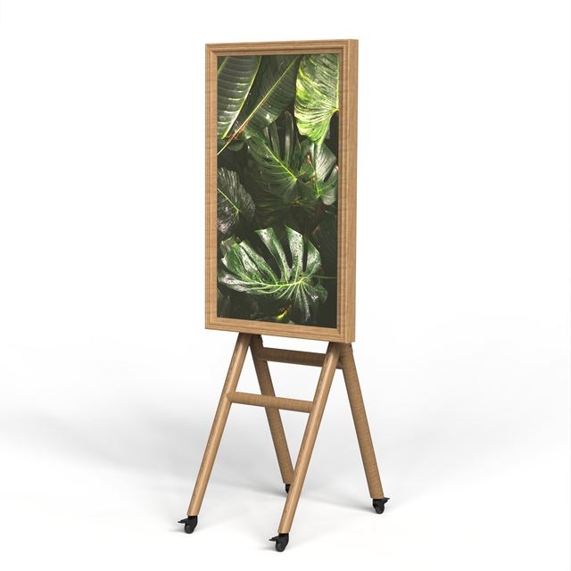 MWE 43-Inch Portable Digital Signage Monitor with Speaker for Events Retail Advertising Parties Elevator Use 360 Photo Booth